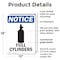 Signmission Full Cylinders OSHA Notice Sign, Plastic, 12in W x 18in L, 2PK OS-2PACK-NS-P-1218-V-12961 - alternate 5